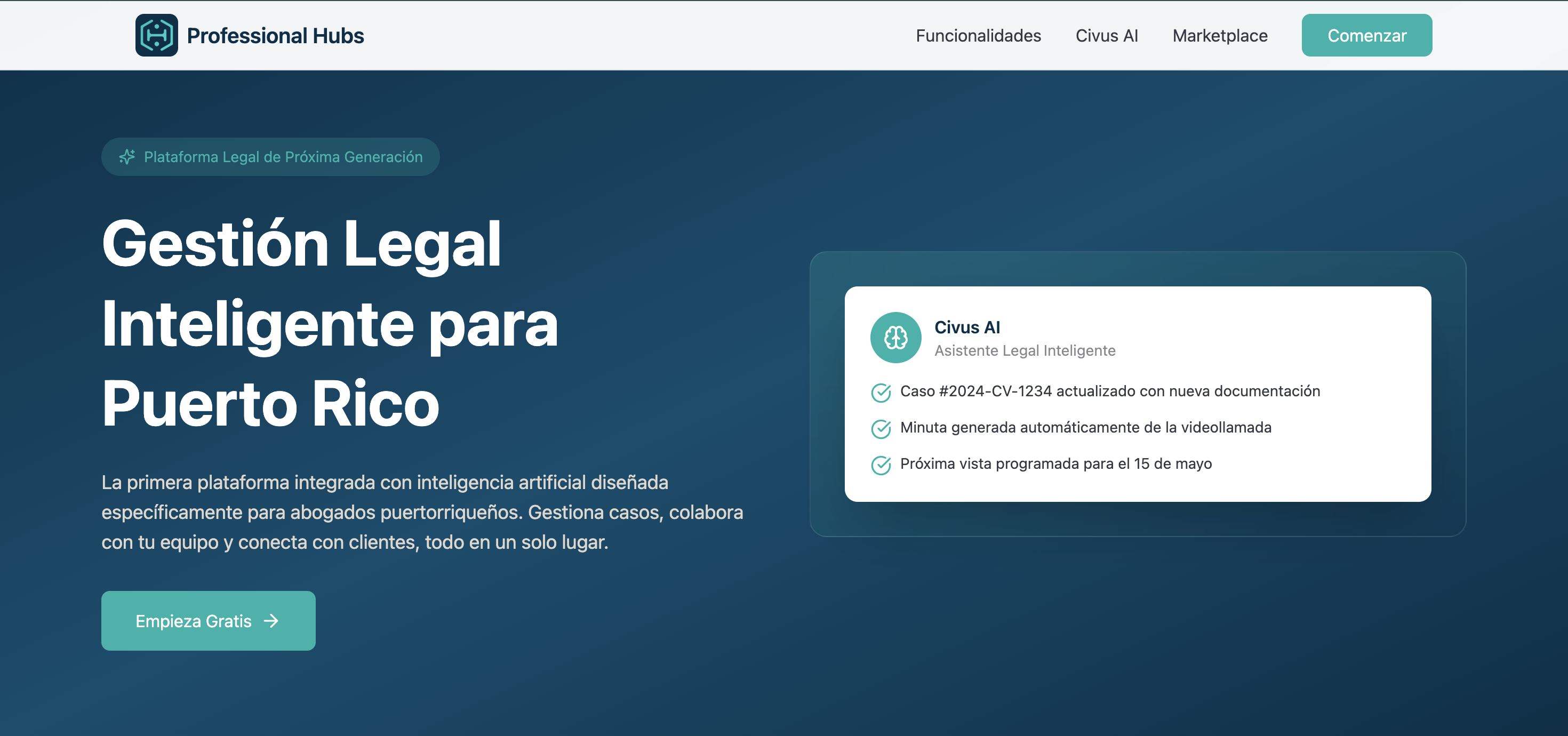 Preview de ProfessionalHubs